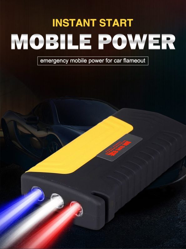Portable 12 Volt Car Emergency Battery Lithium Booster Pack Super Capacitor Jumper Jump Starter Power Bank Portable Powerd